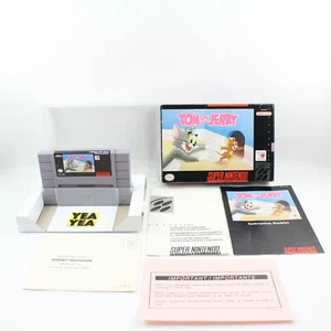 Tom and Jerry Super Nintendo SNES CIB Completo con Estuche Protector Probado 1ª Impresión - Imagen 1 de 11