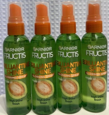 Paquete de 4: spray brillante Garnier Fructis Styling Brilliant Shine 3 oz Foto 1 de 4