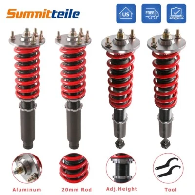 4PCS Front & Rear Coilover Struts For 2003-2007 Accord 2004-2008 Acura TSX - Изображение 1 из 4