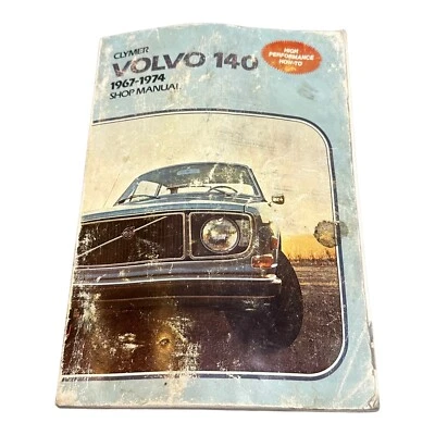 ВИНТАЖНЫЙ справочник по ремонту автомобилей Volvo 1967-1976 серии Clymer 140 и 240 РЕДКИЙ - Изображение 1 из 4