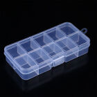 10 Slots Transparent Portable Jewelry Tool Storage Box Container Plastic Case
