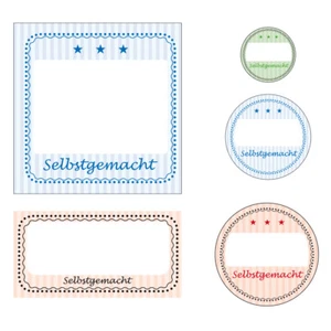 SELBSTGEMACHT Aufkleber Marmelade Einmach Einkoch Einweckglas versch. Formate - Bild 1 von 6