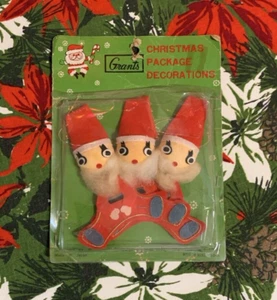 Confezione Sovvenzioni Natalizie Vintage Anni 70 Decorazioni Ornamenti - Foto 1 di 8
