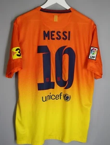 BARCELONA 2012 2013 AWAY FOOTBALL SHIRT SOCCER JERSEY NIKE #10 MESSI - Picture 1 of 8