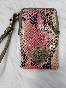 Simply Vera Wang Faux Snakeskin Wristlet Pouch - Picture 1 of 6