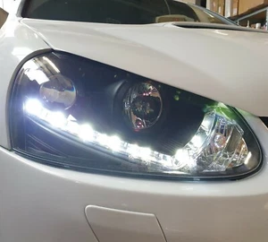 Scheinwerfer für VW Golf 5 schwarz H7 und Tagfahrlicht mit Dimmfunktion Drl - Bild 1 von 5