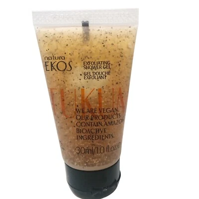 Natura Ekos New, Sealed Tube Tukuma Exfoliating Shower Gel Size 30mls/1.0 fl oz. - Image 1 of 3