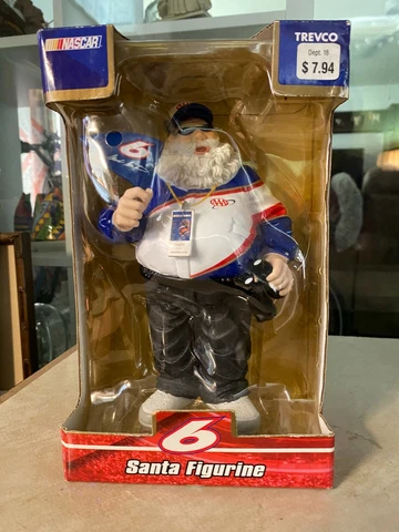 Trevco AAA NASCAR #6 Mark Martin Collector Christmas Santa Figurine Cover