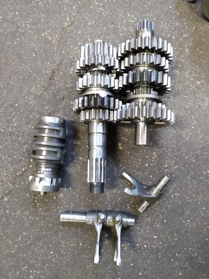 02-05 HONDA CRF450R TRANSMISIÓN MOTOR TRANNY CAMBIO HORQUILLA TAMBOR 03 04 CRF 45 Foto 1 de 4