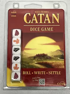 Rare Catan Studio Catan Dice Game Clamshell W/ Notepad Pencil Sealed Fast Ship! - Picture 1 of 7