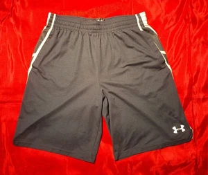 Under Armour Herren schwarz lose HeatGear Sportshorts, elastischer Bund Größe XL - Bild 1 von 7