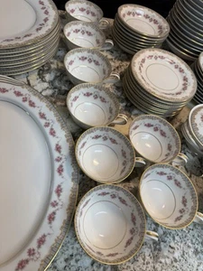 noritake china set vintage japan Ridgewood 5201 Large Setting 69 Pieces Total - Picture 1 of 12