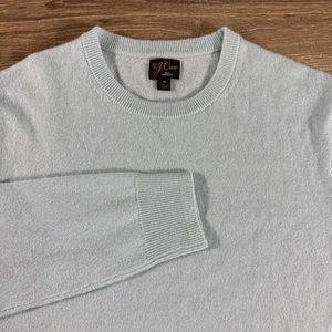 J Crew Sweater Adult Medium Blue Cashmere Men Womens Golf Tennis Preppy Pullover - Picture 1 of 16