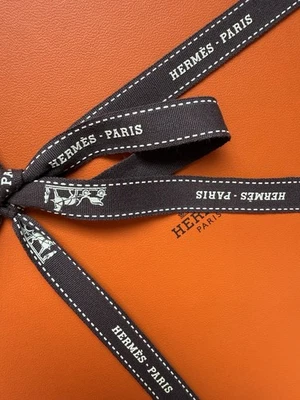 Authentic HERMES Brown Ribbon Only  - Image 1 of 2