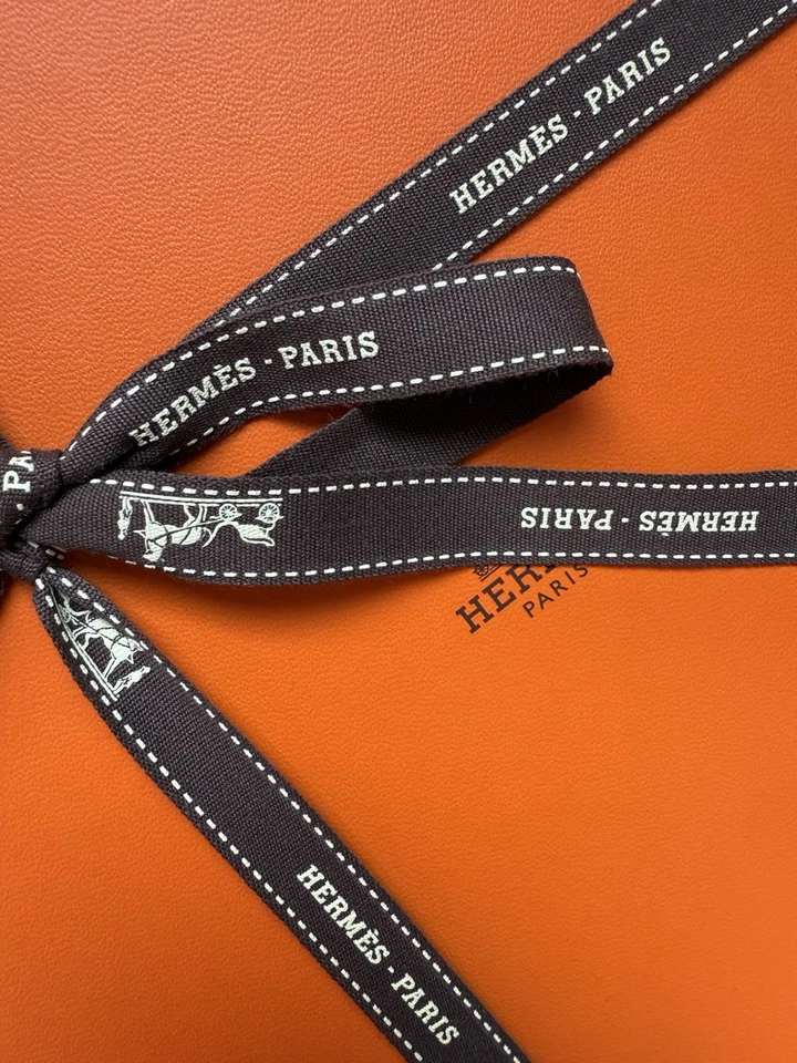 Authentic HERMES Brown Ribbon Only  - Image 1 of 2