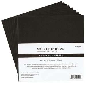 Hojas de aglomerado Spellbinders 6"X6"-negro 5A002FCY-1GGSW - Imagen 1 de 1