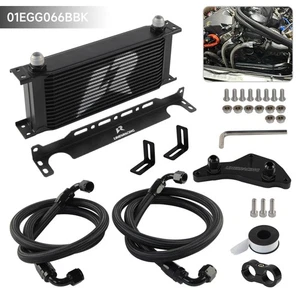AN10 16 Row Oil Cooler Kit Thermostat Adapter For BMW N54/N55 E90 E91 E92 E93 - Picture 1 of 11