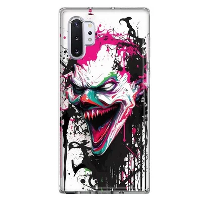 For Samsung Galaxy Note 10 Plus Evil Joker Face Painting Graffiti Design Hybrid  - Image 1 of 4