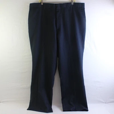 Pantalones de vestir Harbor Bay para hombre 44x30 azul marino con cintura elástica Foto 1 de 4