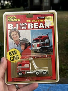 1981 BJ And The Bear Road Champs Kenworth KW Cab Truck On Card - Picture 1 of 8