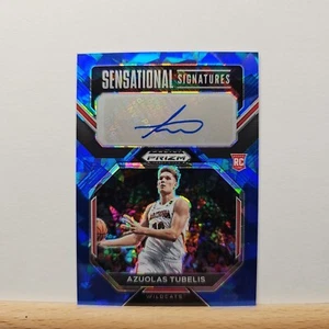 2023-24 Prizm Draft Azuolas Tubelis Sensational Signatures Blue ICE 11/75 AUTO - Picture 1 of 2
