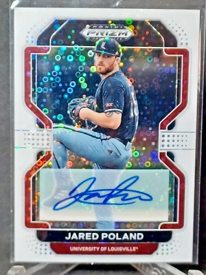 2022 Panini Prizm Draft Picks Jared Poland 41/50 Donut Auto #PDP172 - Image 1 of 2