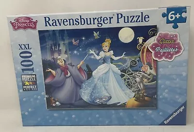 Ravensburger Disney Cinderella Glitter 100-Piece Jigsaw Puzzle Kids Toy New Gift - Image 1 of 4