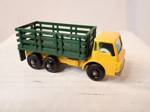 Vintage Lesney Dodge Stake Truck Matchbox Series No. 4 Yellow Green England - Picture 1 of 7