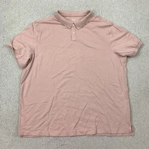 Camisa Polo George Para Hombre 2XL Manga Corta Rosa Polvorienta Dobladillo Alto Bajo - Imagen 1 de 8