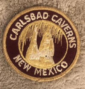 Vintage Aufnäher Carlsbad Caverns New Mexico Reise Souvenir Urlaub - Bild 1 von 4