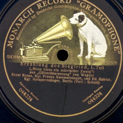 ERNST KRAUS & ED. HABICH "Götterdämmerung" Erzählung des Siegfried  78rpm  G4573 - Bild 1 von 2