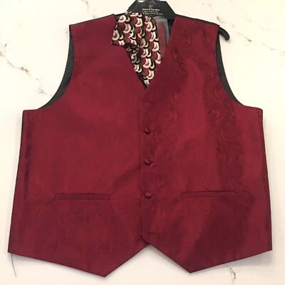 NEW* Men’s Pierre Cardin (3) Piece Vest, Bow-tie & Hanky Size XL - Image 1 of 4