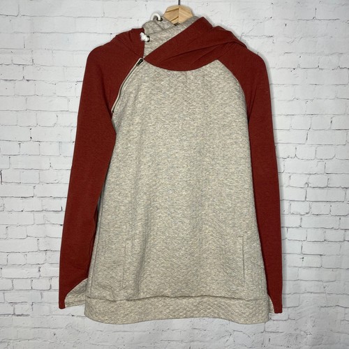 OFF WHITE Felpa trapuntata Donna Vanilla Bay Doppia L Large Cerniera Croce Top