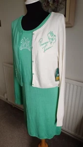 BNWT DISNEY PARKS "COLOR ME COURTNEY" PRINCESS TIANA DRESS & CARDIGAN JACKET - L - Picture 1 of 6