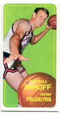 1970-71 Topps NBA Darrall Imhoff Card #57 Philadelphia 76ers California