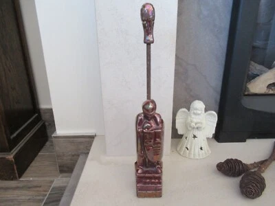 Vintage Bronzed Iron Armoured Knight Fireside Companion Poker Holder With Poker - Image 1 of 4