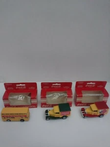 (3)COCA COLA 1979 MATCHBOX DIE-CAST METAL TOY VEHICLES. NEW - Picture 1 of 5