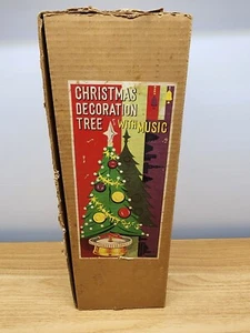 Árbol de decoración de Navidad de la década de 1960 18" con música ""Jingle Bells"" muy raro - Imagen 1 de 11