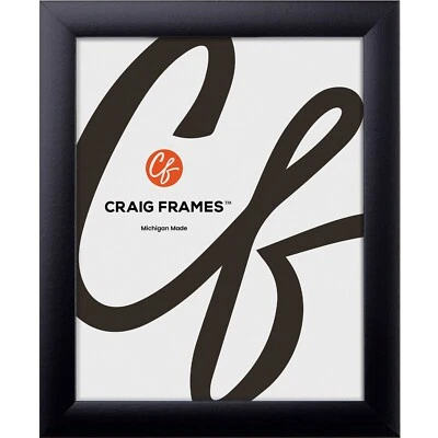 Craig Frames 1" Contemporary Matte Black Picture Frame, 35 Sizes, Bulk Discounts - Image 1 of 4