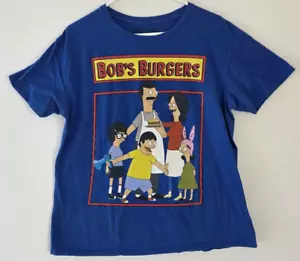 Bob's Burgers Damen T-Shirt blau Grafikdruck Gr. L Large Kurzarm Tee - Bild 1 von 6