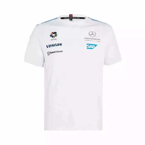 Mercedes Benz EQ Formula E S8 Women's Team T-Shirt - Black/White Cover