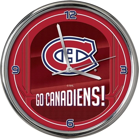 Official NHL Montreal Canadiens Chrome Clock Cover
