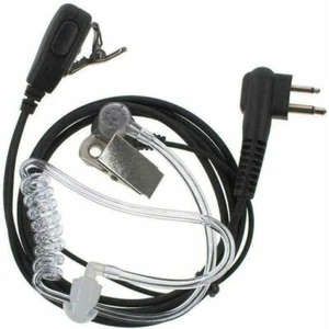 2 Pin Security Air Tube Headset Covert Earpiece Mic Talkie For Y8I4 - Zdjęcie 1 z 11