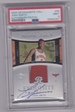 2004-05 UD Exquisite #56 Josh Smith Rookie Patch RC Auto 110/225 PSA 9
