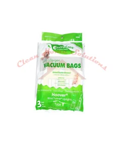 HOOVER TYPE Y CLOTH ALLERGEN VACUUM 3 PACK BAGS Buy 2 Packs Get 1 Package Free - Picture 1 of 1