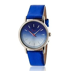 Boum Ombre Women's Blue Wrist Watch Leather Band, New in Box, New Battery