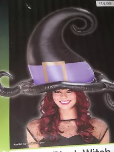 GEMMY AIRBLOWN SOMBRERO BRUJA NEGRO GIGANTE NUEVO EN PAQUETE MUY CHULO HALLOWEEN - Imagen 1 de 1