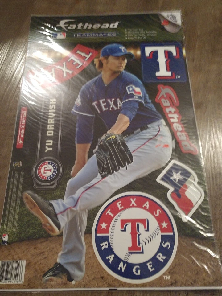 BRAND NEW! MLB TEXAS RANGERS YU DARVISH FATHEADS TEAMMATES DECALS! - Image 1 of 1