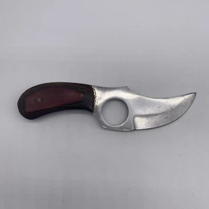 5.75" Tactical Wood Handle Fixed 2.5” Blade Skinning Knife Hunting - Picture 1 of 4