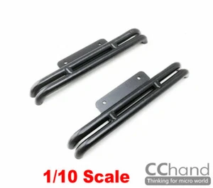 SIDE Metal Rolling Cage pedals Bumper For TAMIYA 1/10 Buriser HILUX Black/Silver - Picture 1 of 7